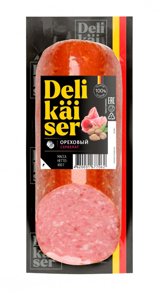 КОЛБАСА СЕРВЕЛАТ ОРЕХОВЫЙ ДЕЛИКАЙЗЕР В/К 300ГР