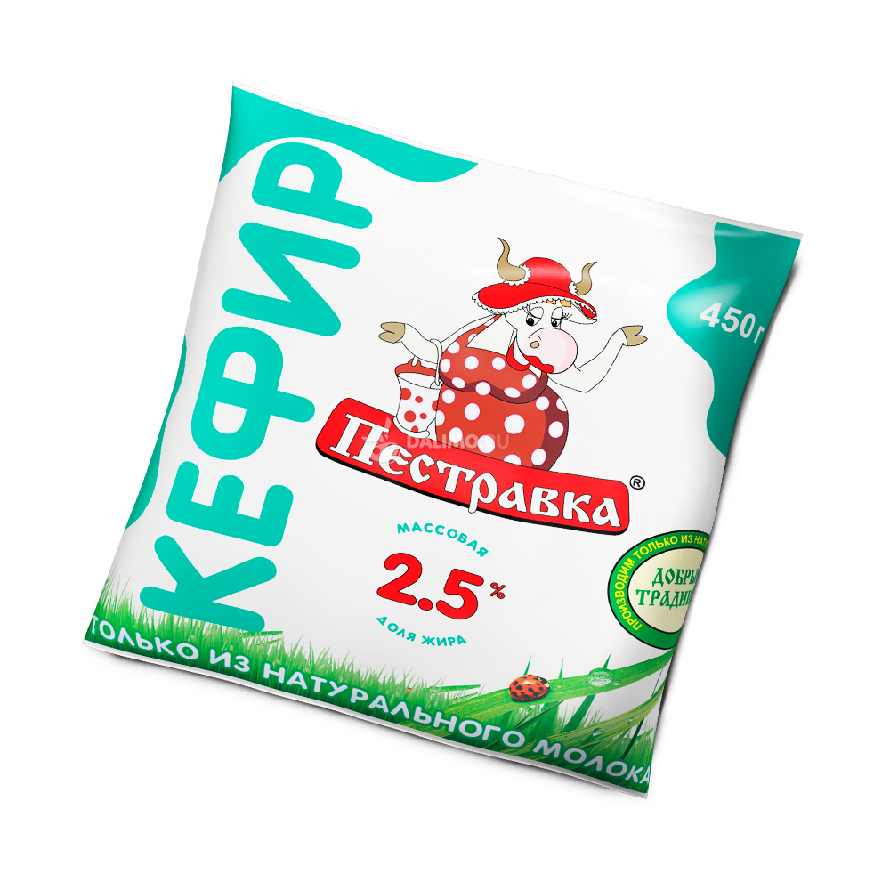 Кефир Пестравка 2,5% Фин-пак 450г