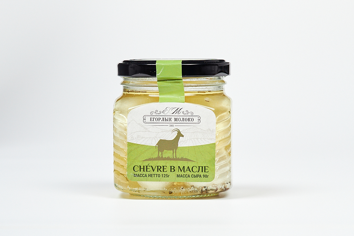Сыр мягкий Шевр в масле  мдж 50%, 125г/90г