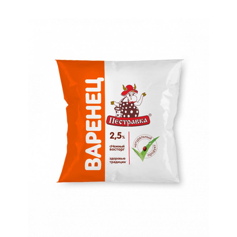БЗМЖ ВАРЕНЕЦ ПЕСТРАВКА 2,5% 450Г Ф/П