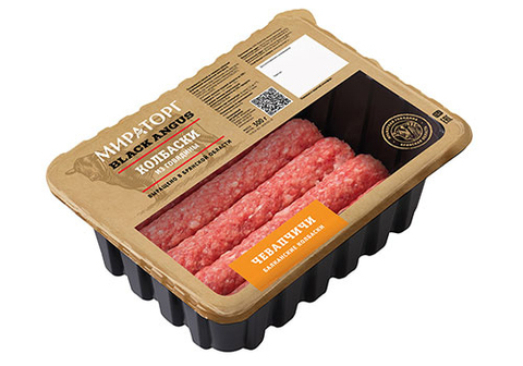 КОЛБАСКИ ИЗ МРАМОРНОЙ ГОВЯДИНЫ ЧЕВАПЧИЧИ ОХЛ МИРАТОРГ 300ГР