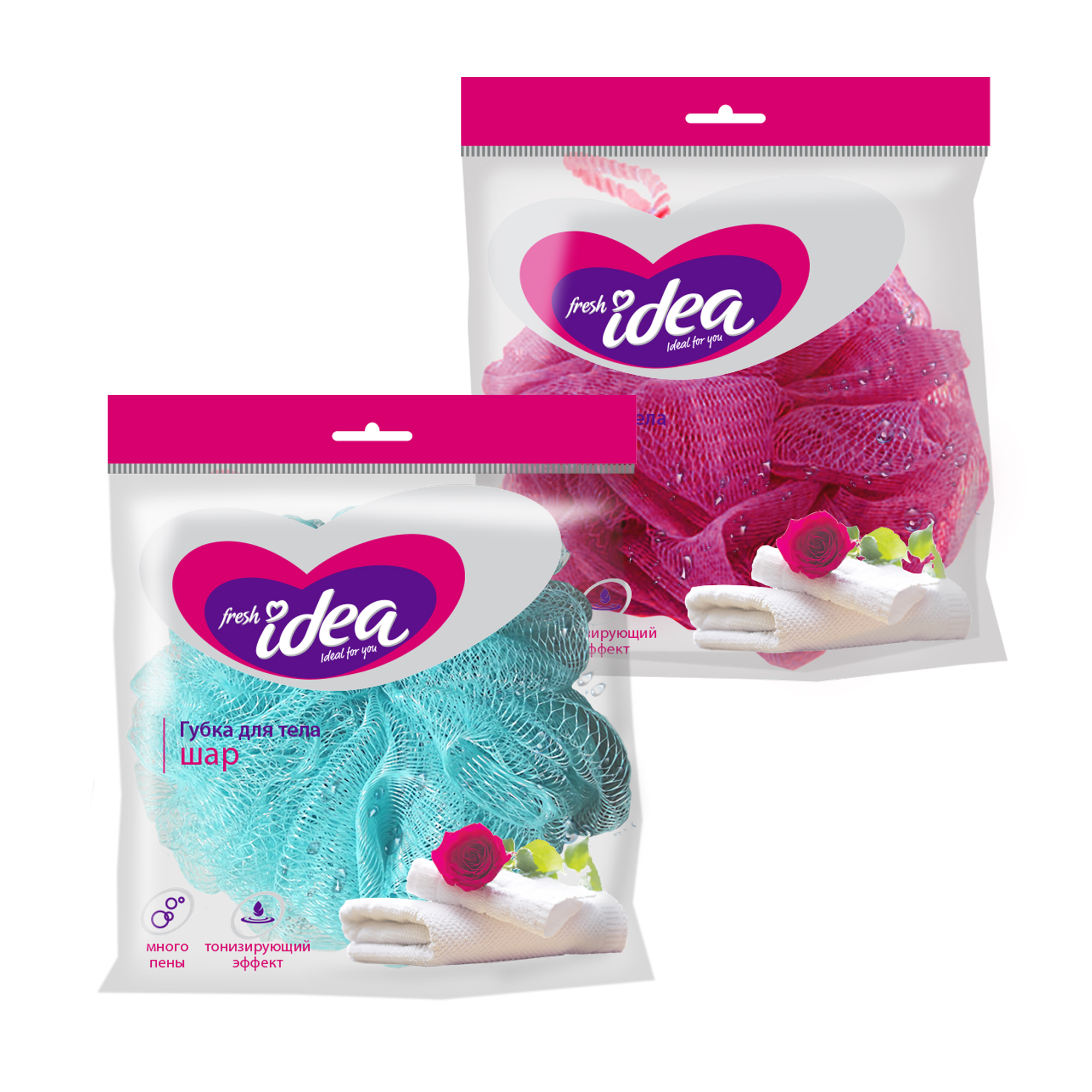 МОЧАЛКА ДЛЯ ТЕЛА ШАР ФРЕШ ИДЕА 1ШТ