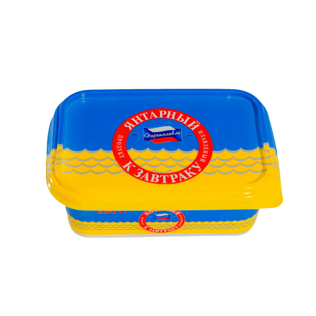 Плавленый продукт Переяславль Рязань янтарный ванночка 250г