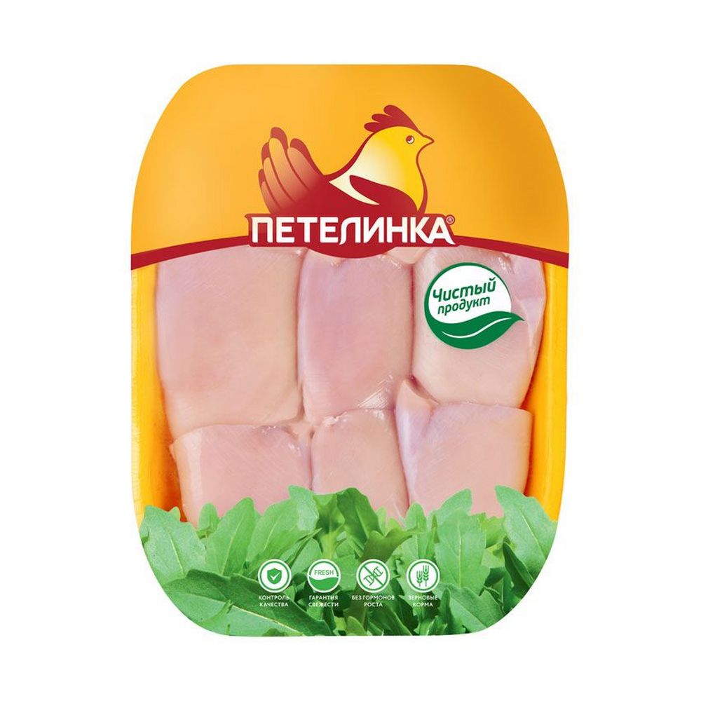 ФИЛЕ БЕДРА ТМ ПЕТЕЛИНКА ЦБ ПОДЛОЖКА ОХЛ 900ГР