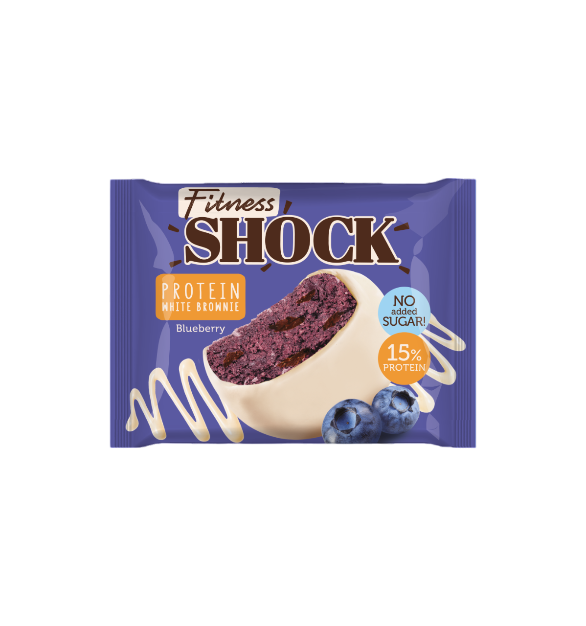 БРАУНИ ФИТНЕСШОК ЧЕРНИЧНЫЙ ГЛАЗИРОВАННЫЙ 50ГР