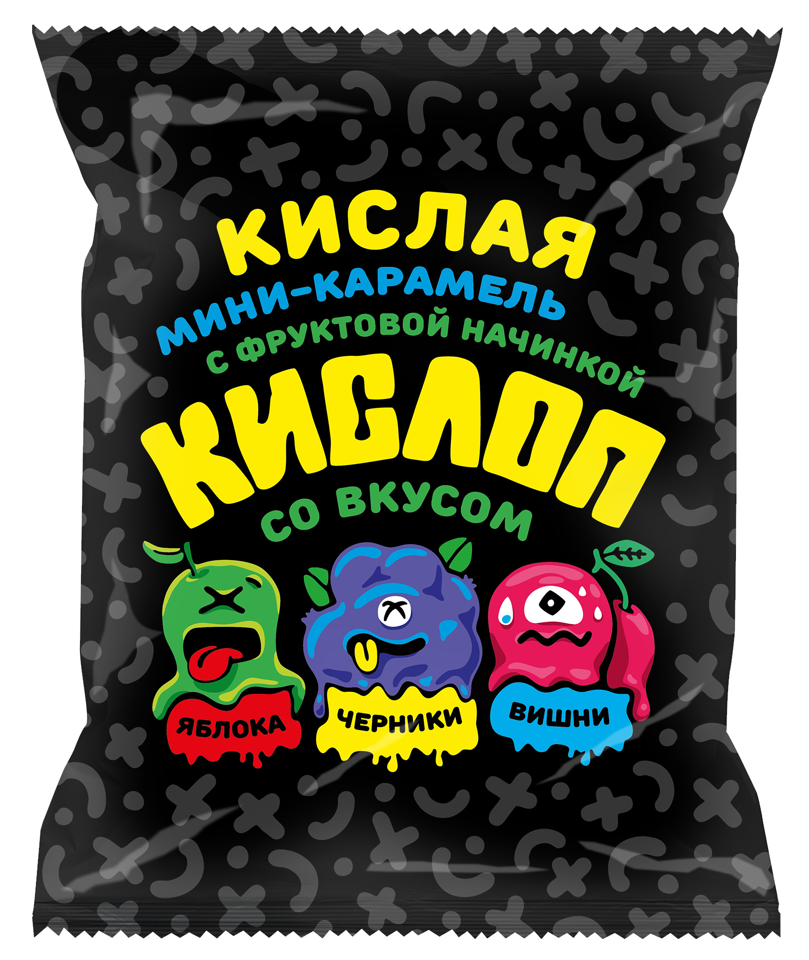 МИНИ-КАРАМЕЛЬ КИСЛОП ЛЕДЕНЦОВАЯ С НАЧИНКОЙ МИКС 200ГР