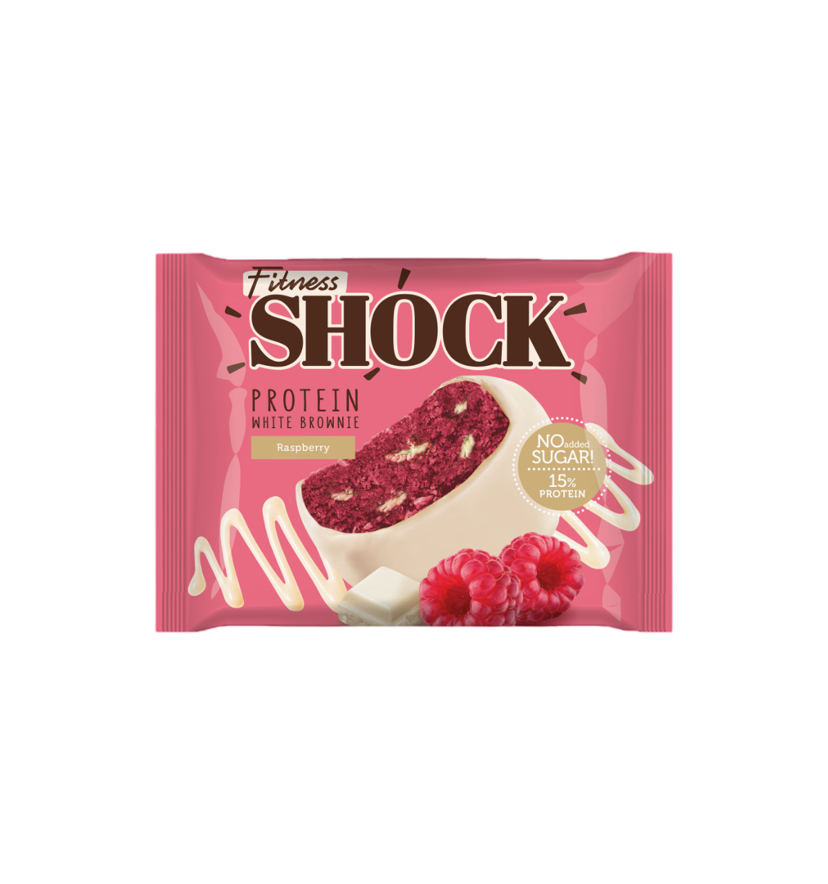 БРАУНИ ФИТНЕСШОК МАЛИНОВЫЙ ГЛАЗИРОВАННЫЙ 50ГР