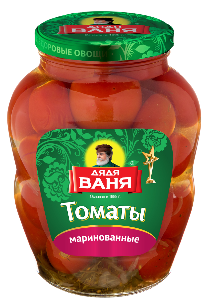 ТОМАТЫ ДЯДЯ ВАНЯ МАРИНОВАННЫЕ 1,8Л СТ/Б