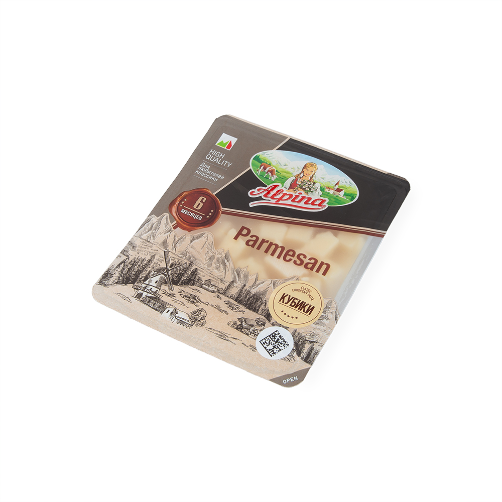 БЗМЖ СЫР ПАРМЕЗАН АЛЬПИНА 6 МЕС 40% КУБИК 200ГР