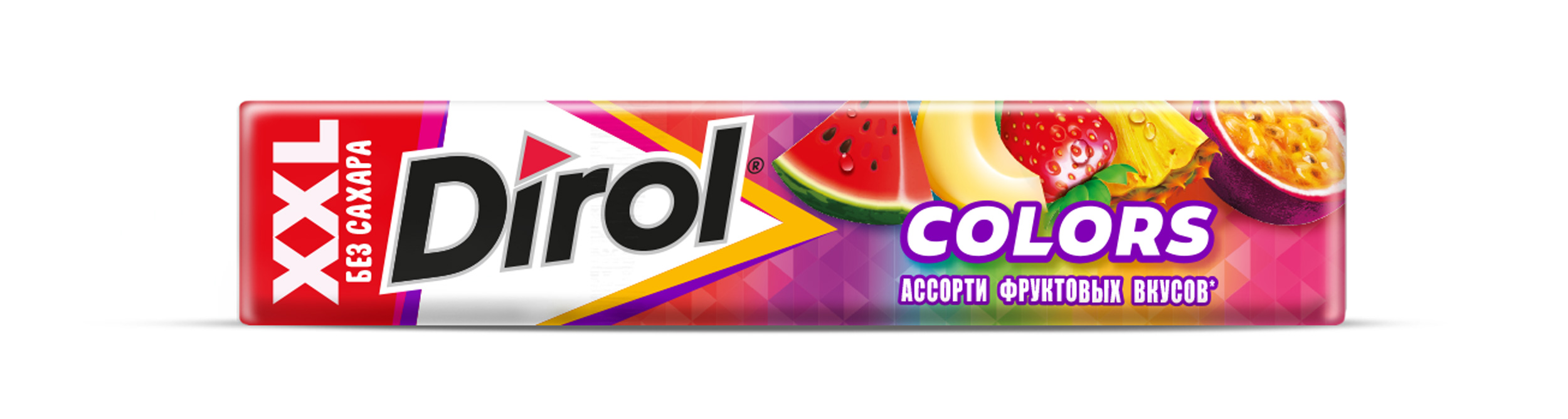 Ж/Р ДИРОЛ XXL КОЛОР АССОРТИ ФРУКТОВЫХ ВКУСОВ 19ГР