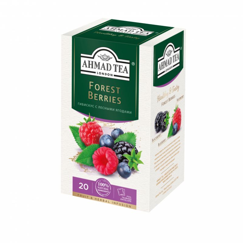 ЧАЙ АХМАД ТРАВЯНОЙ ЧАЙ С ЛЕСНЫМИ ЯГОДАМИ ПАК. 20Х2Г