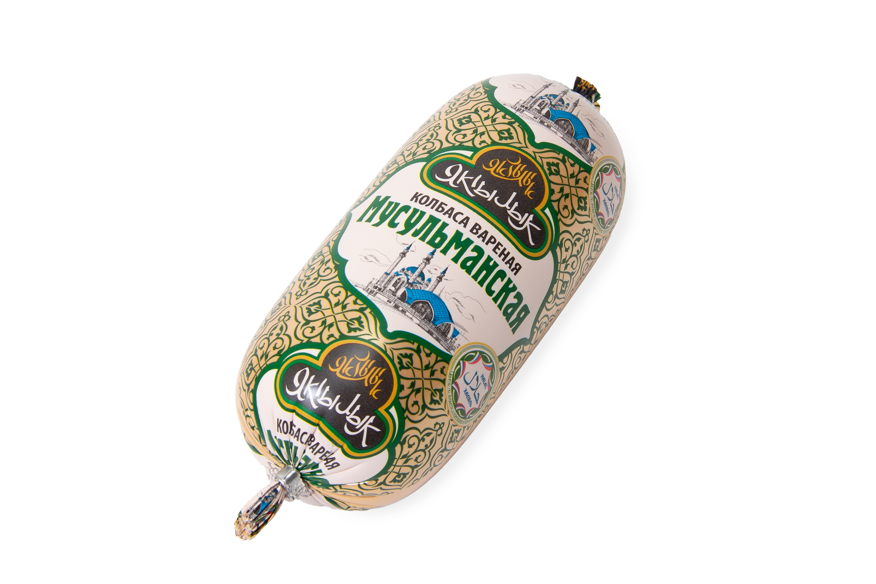 КОЛБАСА ВАРЕНАЯ МУСУЛЬМАНСКАЯ ХАЛЯЛЬ В/У 500ГР