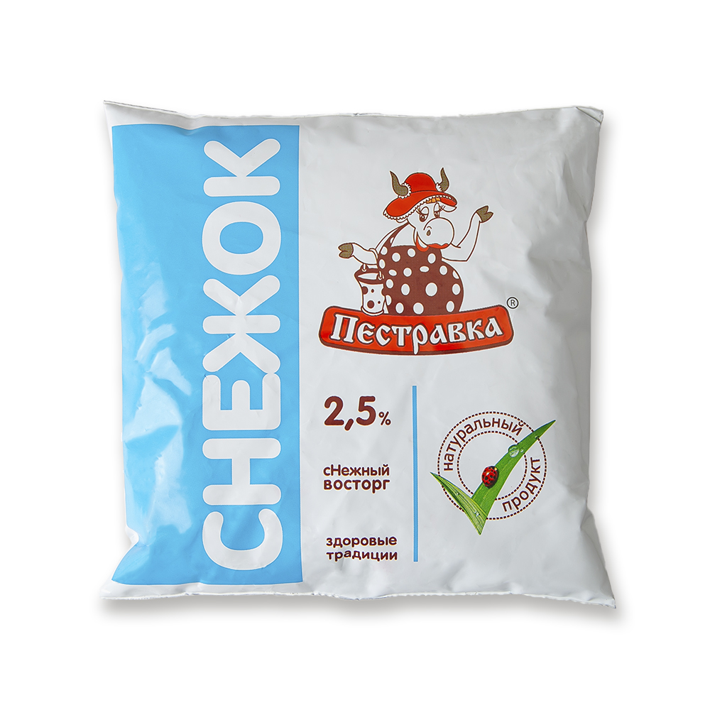 БЗМЖ СНЕЖОК ПЕСТРАВКА 2,5% 450ГР Ф/П