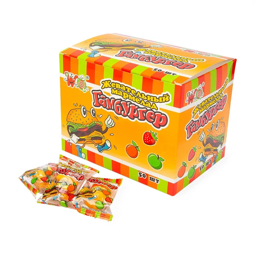 МАРМЕЛАД ЖЕВАТЕЛЬНЫЙ ГАМБУРГЕР 10ГР
