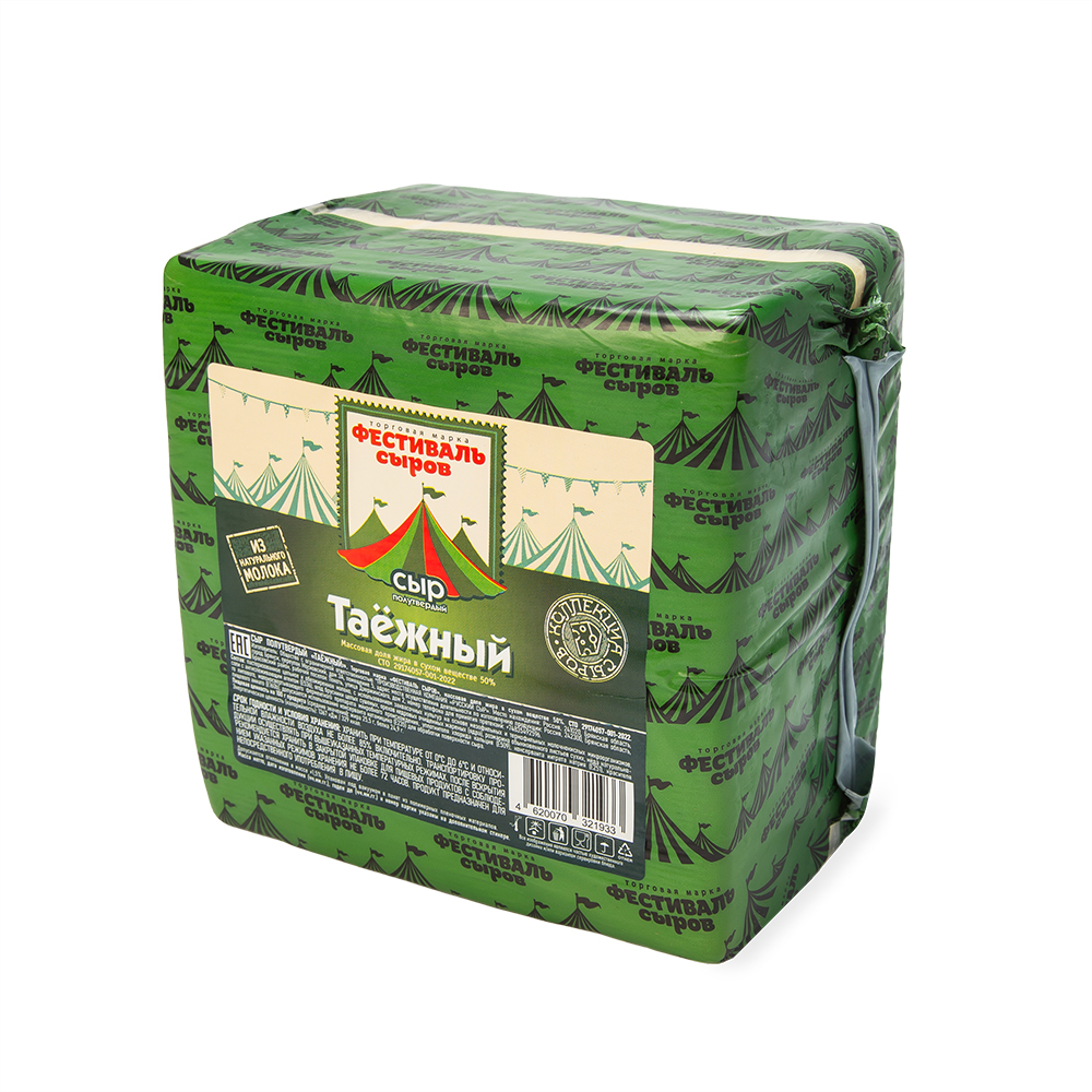 БЗМЖ СЫР ТАЕЖНЫЙ ФЕСТИВАЛЬ СЫРОВ 50% /ВЕС