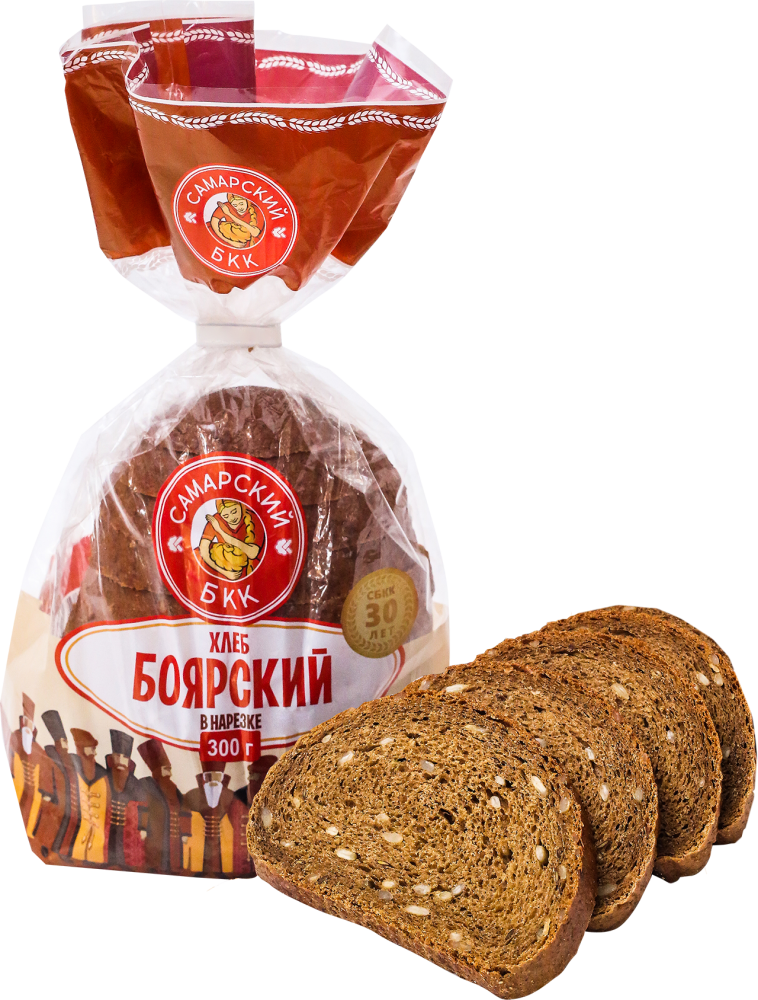 ХЛЕБ "БОЯРСКИЙ" НАРЕЗКА СБКК 300ГР