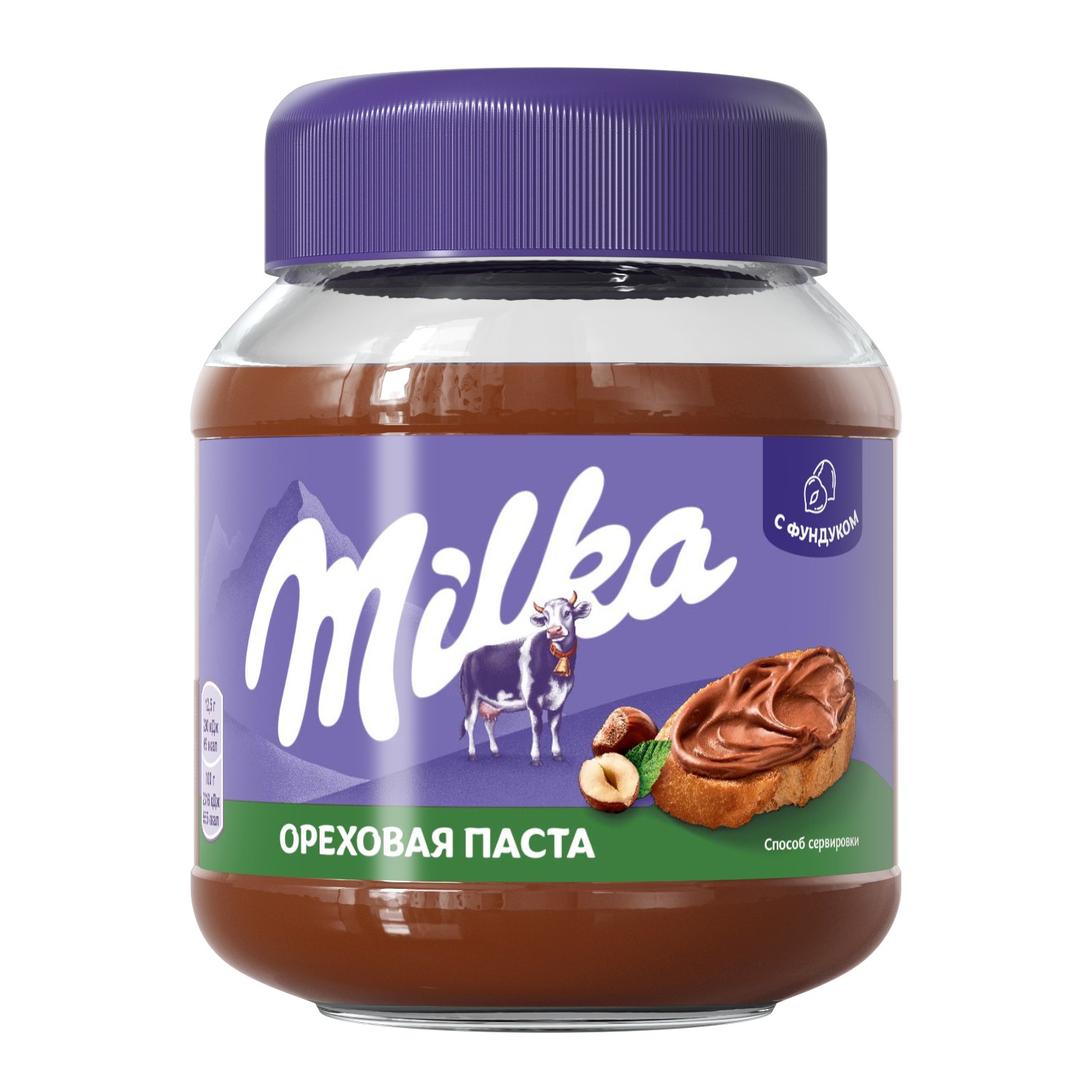 ПАСТА ОРЕХОВАЯ MILKA С ДОБАВЛЕНИЕМ КАКАО 180ГР