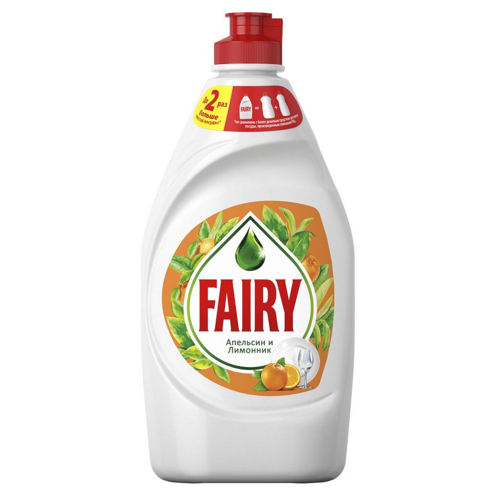 Средство для мытья посуды Fairy Апельсин и лимоннник, 450 мл