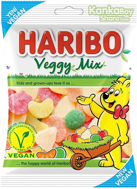 ЖЕВАТЕЛЬНЫЙ МАРМЕЛАД HARIBO ВЕГАН АССОРТИ, 80Г