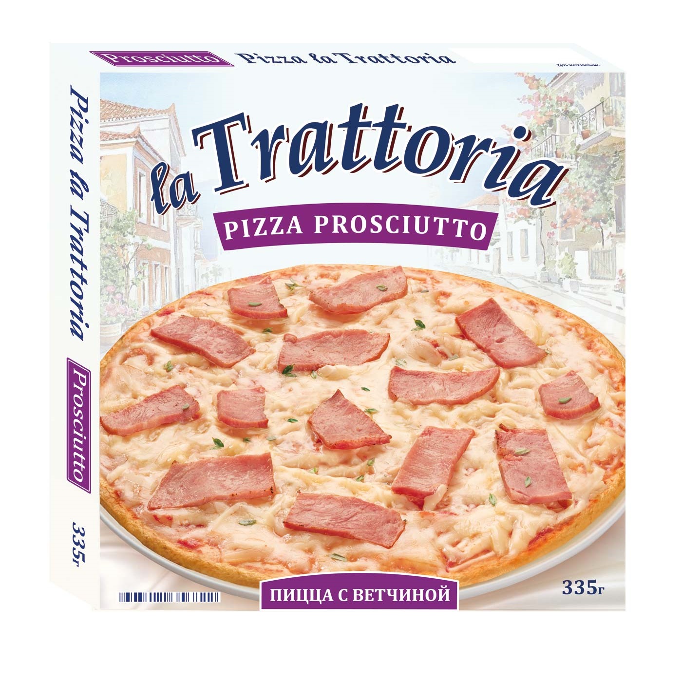 Пицца Морозко La Trattoria с ветчиной  335г/5шт