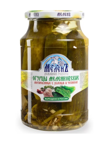 ОГУРЦЫ МЕЛЕНЬ МУРОМСКИЕ СОЛЕНЫЕ БОЧКОВЫЕ  900ГР
