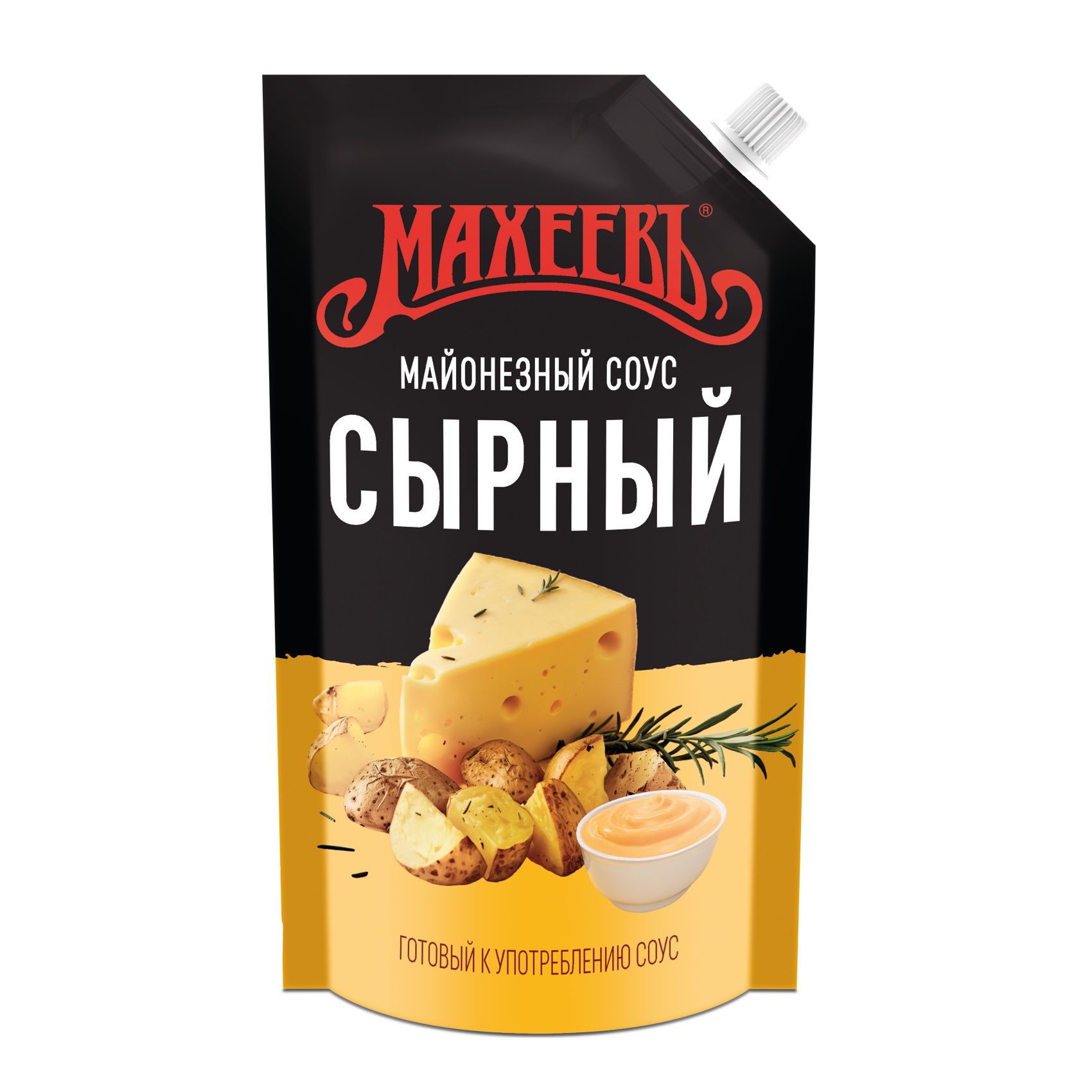 Соус  Махеев Сырный 25%  Дой-пак с доз. 380г