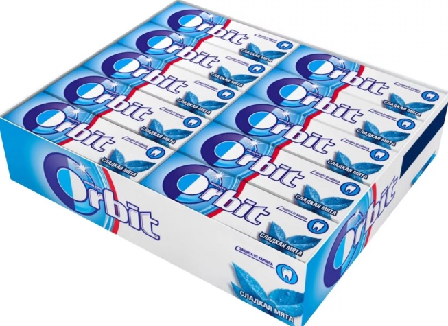 Ж/Р ОРБИТ ПРОХЛАД СЛАДКАЯ МЯТА 13,6ГР