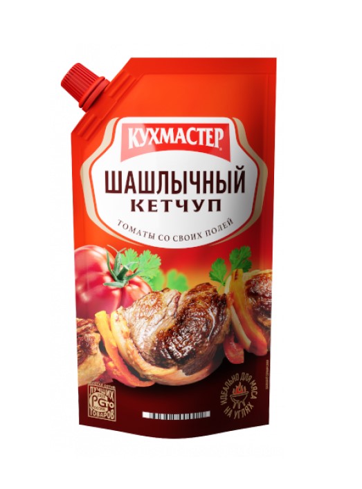 КЕТЧУП ШАЛЫЧНЫЙ КУХМАСТЕР 350Г.