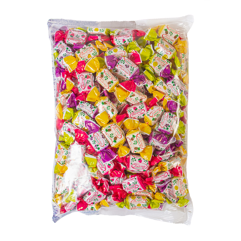 Конфеты жевательные ФрутСтори вкус малина, лимон, ананас, смородина, 1 кг
