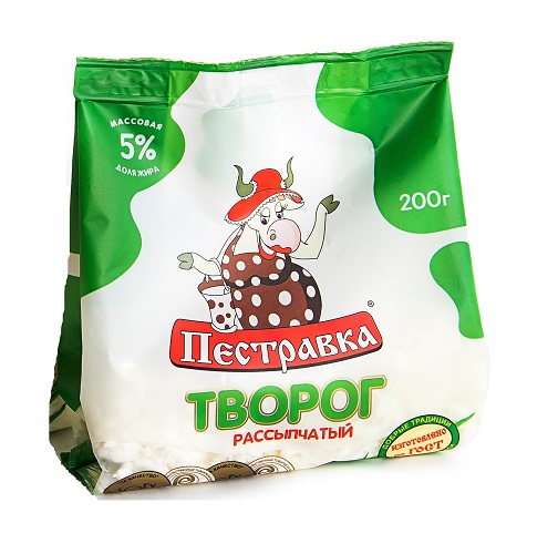 Творог Пестравка 5% Стабилобэг 200г
