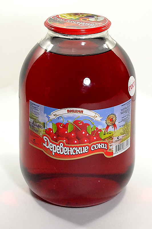 Нектар  Вишневый осветленный "ШИРОКИЙ КАРАМЫШ" 3л.