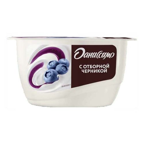 Продукт творожный Даниссимо с отборной черникой 5.5%, 130г