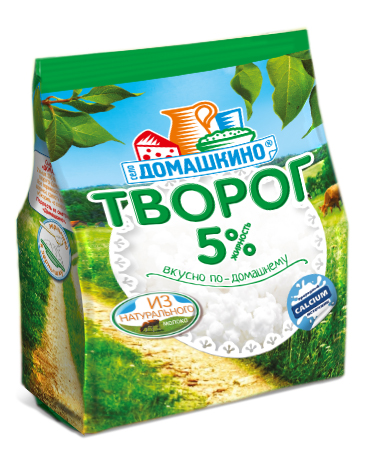 БЗМЖ ТВОРОГ СЕЛО ДОМАШКИНО 5% 340ГР СТАБИЛОБЭГ