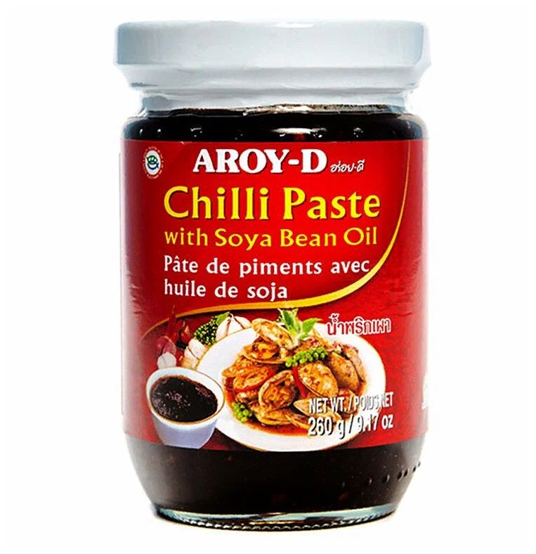 ПАСТА ЧИЛИ С СОЕВЫМ  МАСЛОМ AROY-D 260 Г