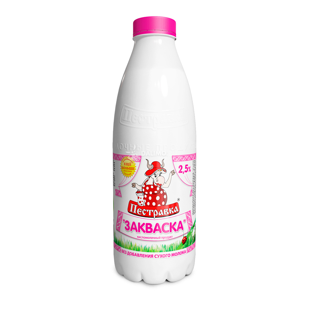 БЗМЖ ЗАКВАСКА ПЕСТРАВКА 2,5% 930ГР ПЭТ