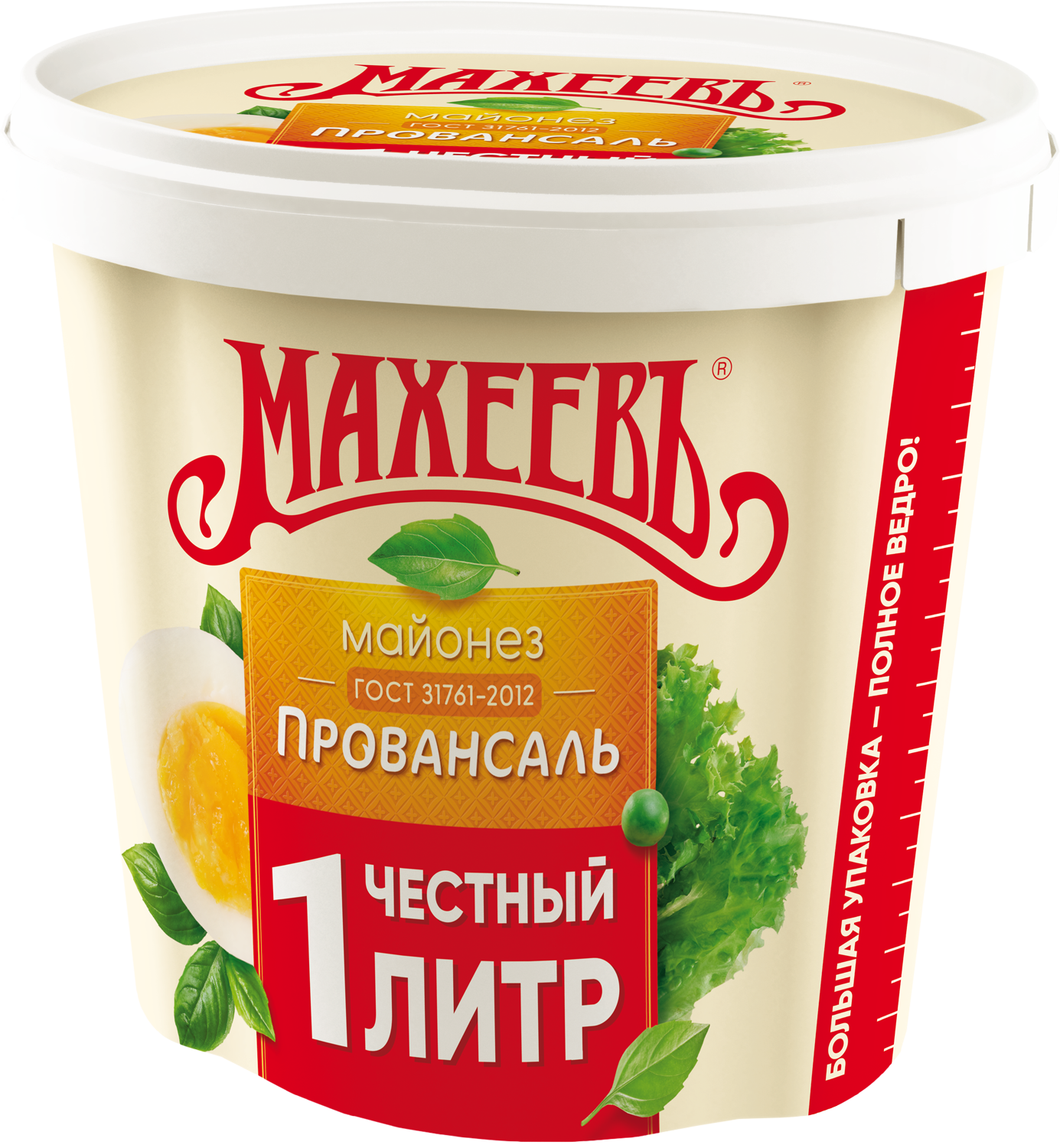 МАЙОНЕЗ МАХЕЕВ ПРОВАНСАЛЬ 50.5% ВЕДРО 1000МЛ