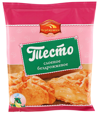 Тесто слоеное Черемушки бездрожжевое 500г