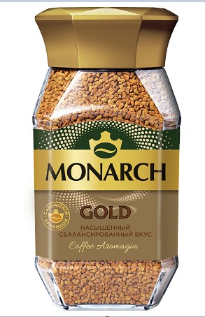 КОФЕ ЯКОБС МОНАРХ GOLD РАСТВОРИМЫЙ С/Б 95ГР
