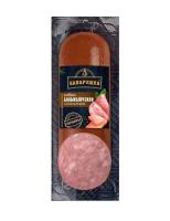 КОЛБАСА В/К БАВАРУШКА БАЛЫКБУРГСКАЯ С КОПЧЕНЫМ БАЛЫКОМ СРЕЗ В/У 0,35 КГ