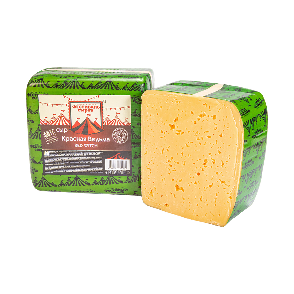 БЗМЖ СЫР КРАСНАЯ ВЕДЬМА С КР ОСТРЫМ ПЕРЦЕМ 55% ФЕСТИВАЛЬ СЫРОВ
