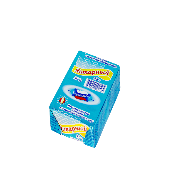 Продукт плавленый Переяславль Рязань Янтарный фольга 80г