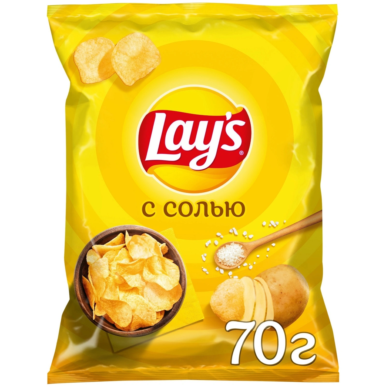 ТОП 100 Чипсы Lays с солью 70г