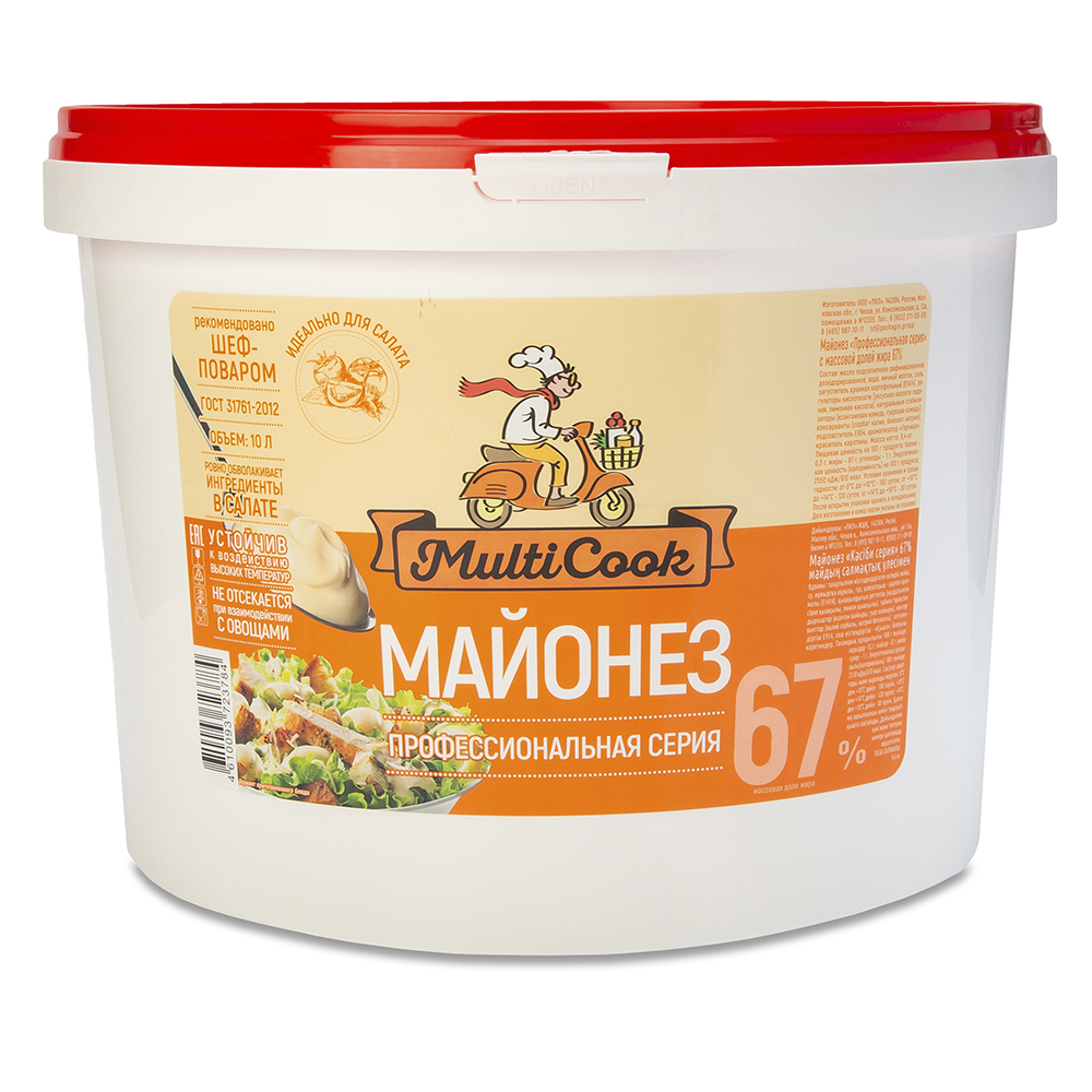 МАЙОНЕЗ MULTICOOK 67% 10Л