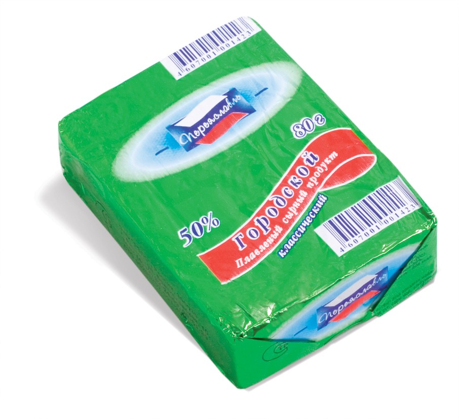 Плавл. продукт с змж РЗПС  Городской 50% фольга 80 г