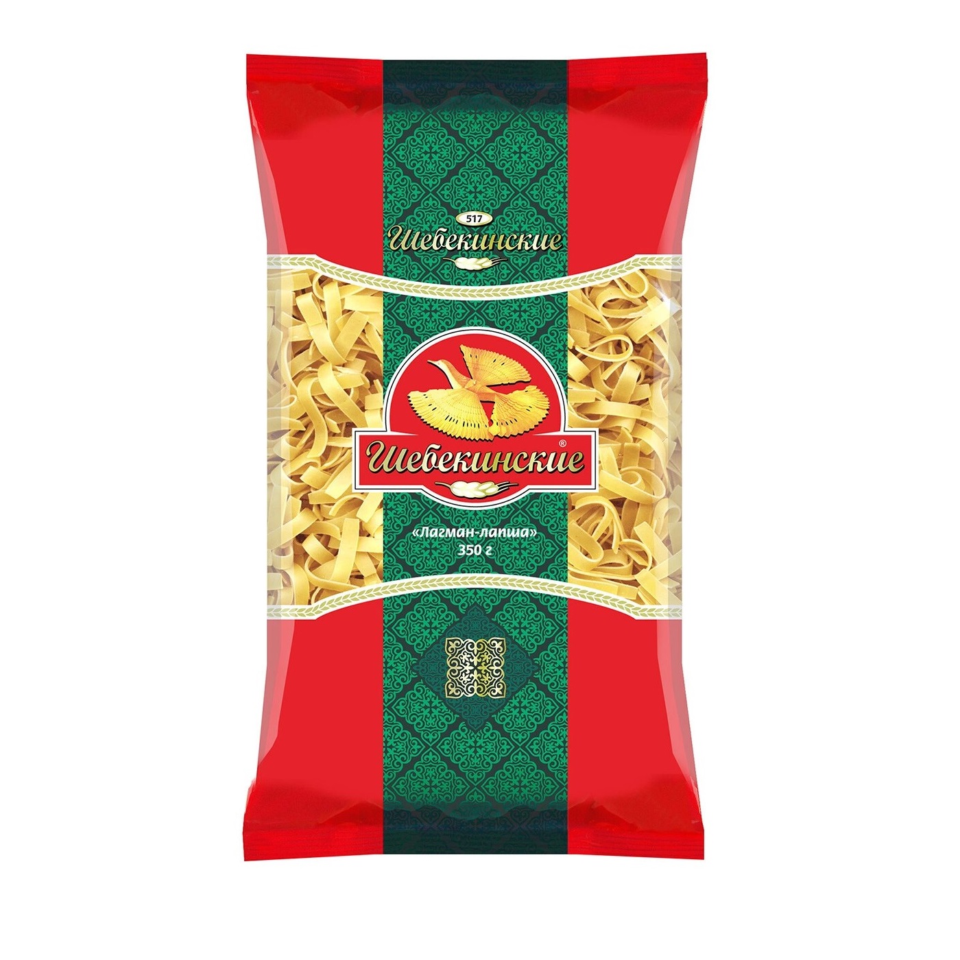 МАКАРОНЫ ШЕБЕКИНСКИЕ №517 ЛАГМАН-ЛАПША 350ГР