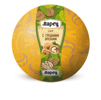 БЗМЖ СЫР ЛАРЕЦ С ГРЕЦКИМ ОРЕХОМ 45% /ВЕС