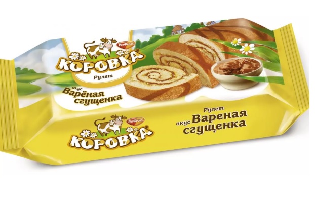 Рулет бисквитный Коровка 200 гр.