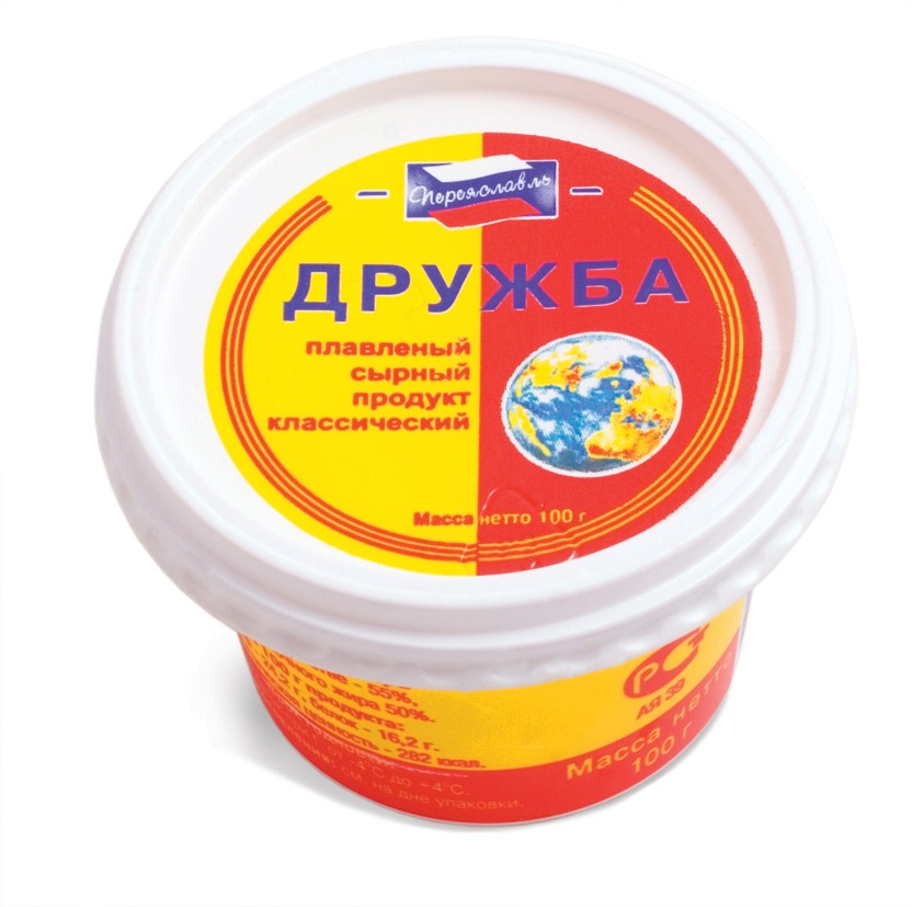 Продукт плавленый Переяславль Дружба Рязань стакан 100г