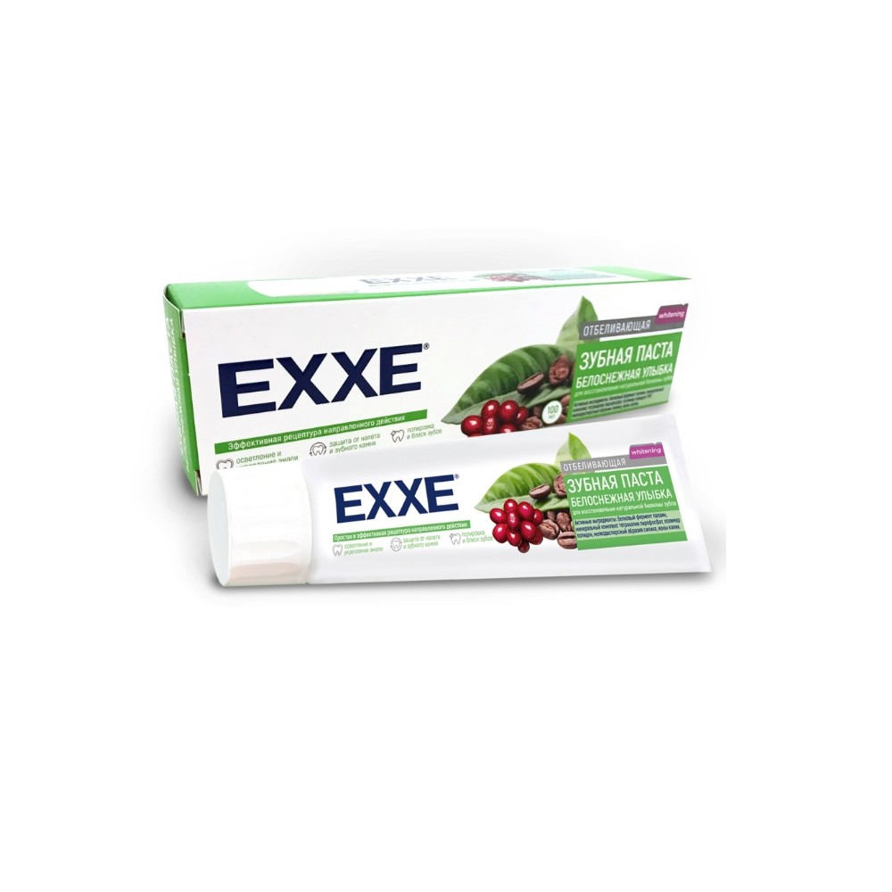 Зубная паста отбеливающая EXXE "Белоснежная улыбка", 100 мл