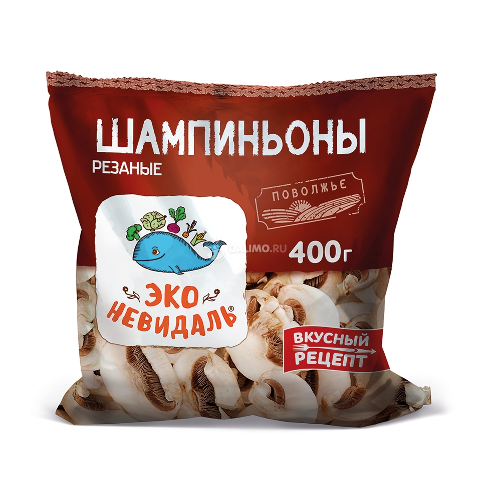 Шампиньоны Эко-невидаль замороженные 400г